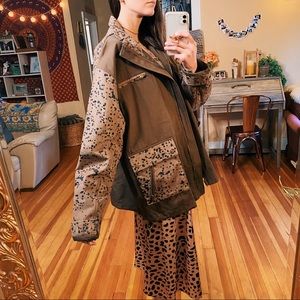 Y2K boxy neutral coat